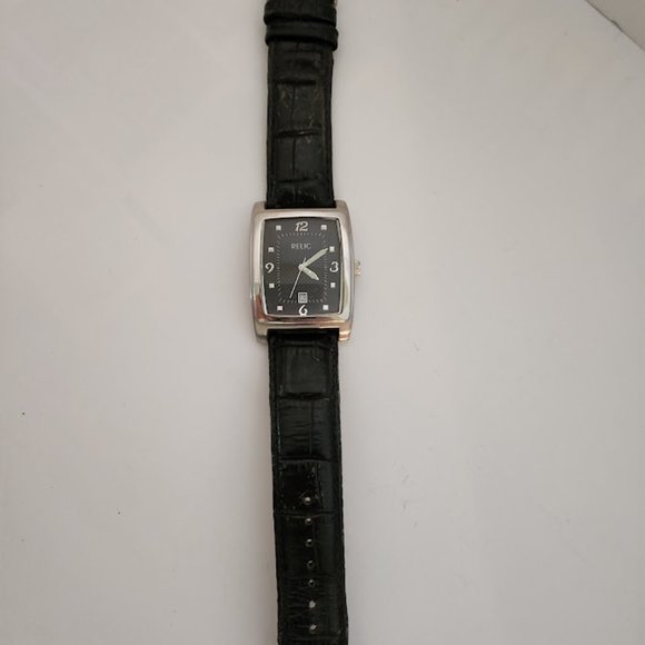 Relic Men's Watch Brown Genuine Leather - Picture 1 of 6